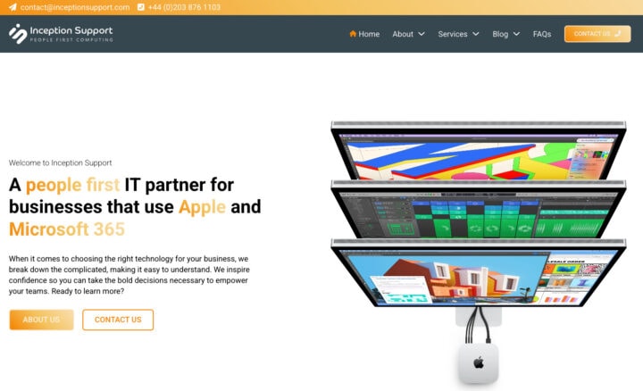 Inception Support Website