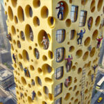 Swiss cheese tower