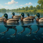 ducks on the lake